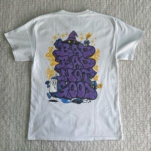 BADBADNOTGOOD PETTY CRIMES TALK MEMORY GRAPHIC T-SHIRT 100% COTTON WHITE MEDIUM